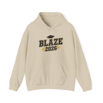 Burnsville Blaze Class of 2026 Block Hoodie