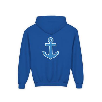 Minnetonka Skippers Youth Hoodie — Anchor Back Logo