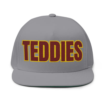 Minneapolis Roosevelt Teddies Embroidered Flat Bill Cap — School Spirit Snapback