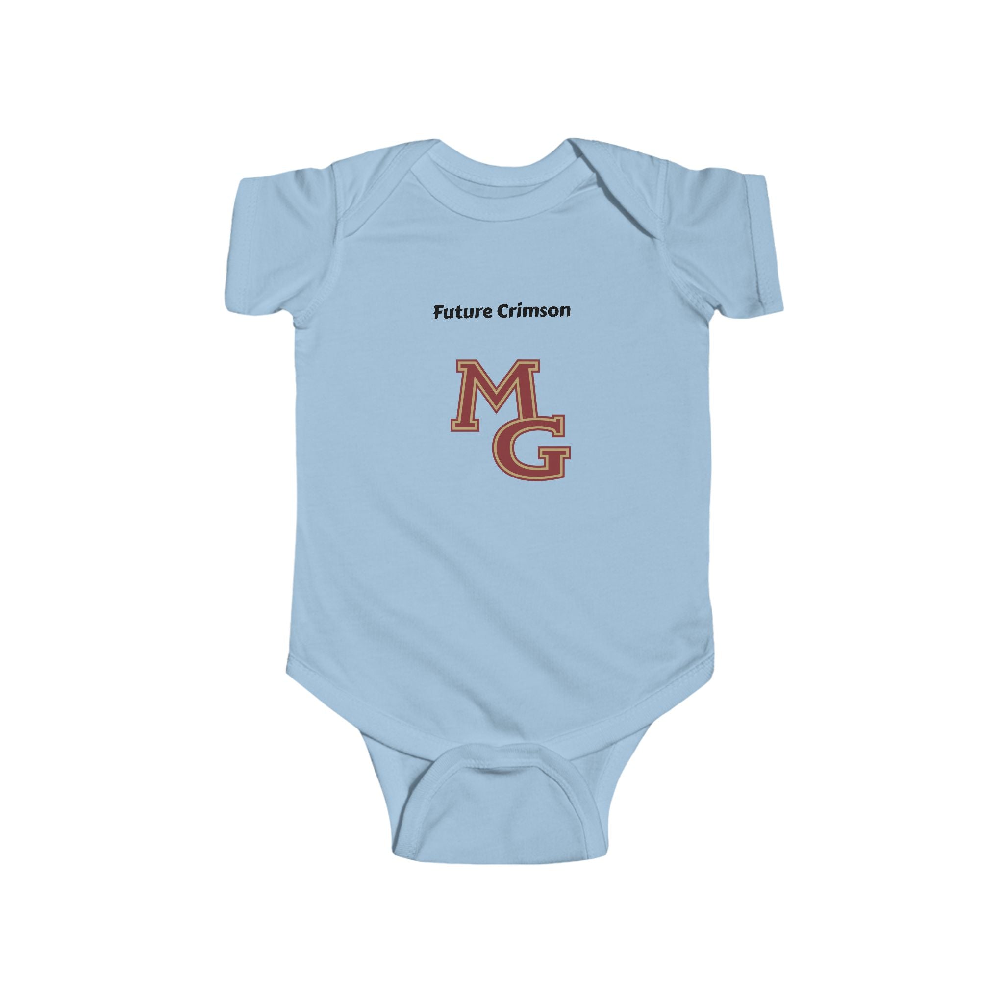 Maple Grove Crimson Infant Bodysuit - Cute Baby Clothes for Sports Fans