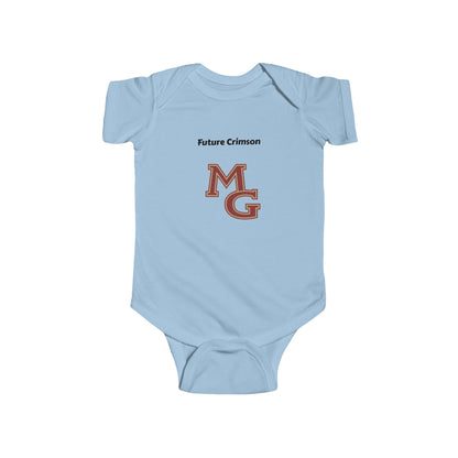 Maple Grove Crimson Infant Bodysuit - Cute Baby Clothes for Sports Fans