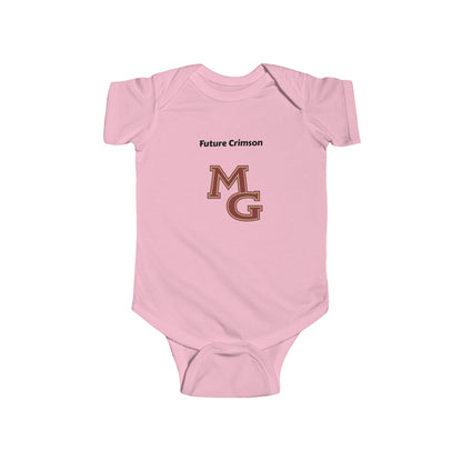 Maple Grove Crimson Infant Bodysuit - Cute Baby Clothes for Sports Fans