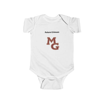 Maple Grove Crimson Infant Bodysuit - Cute Baby Clothes for Sports Fans