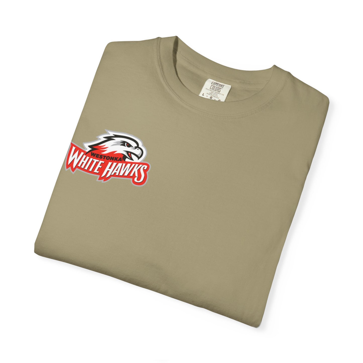 Mound Westonka White Hawks Unisex Garment-Dyed T-Shirt