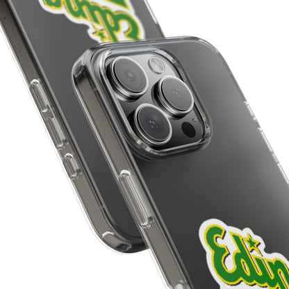 Custom Clear Phone Case with Edina Design - Stylish Protection for Your Smartphone