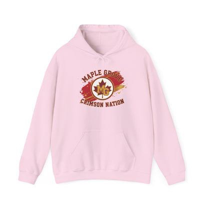 Maple Grove Crimson Unisex Heavy Blend™ Hooded Sweatshirt - Cozy and Stylish for School Spirit