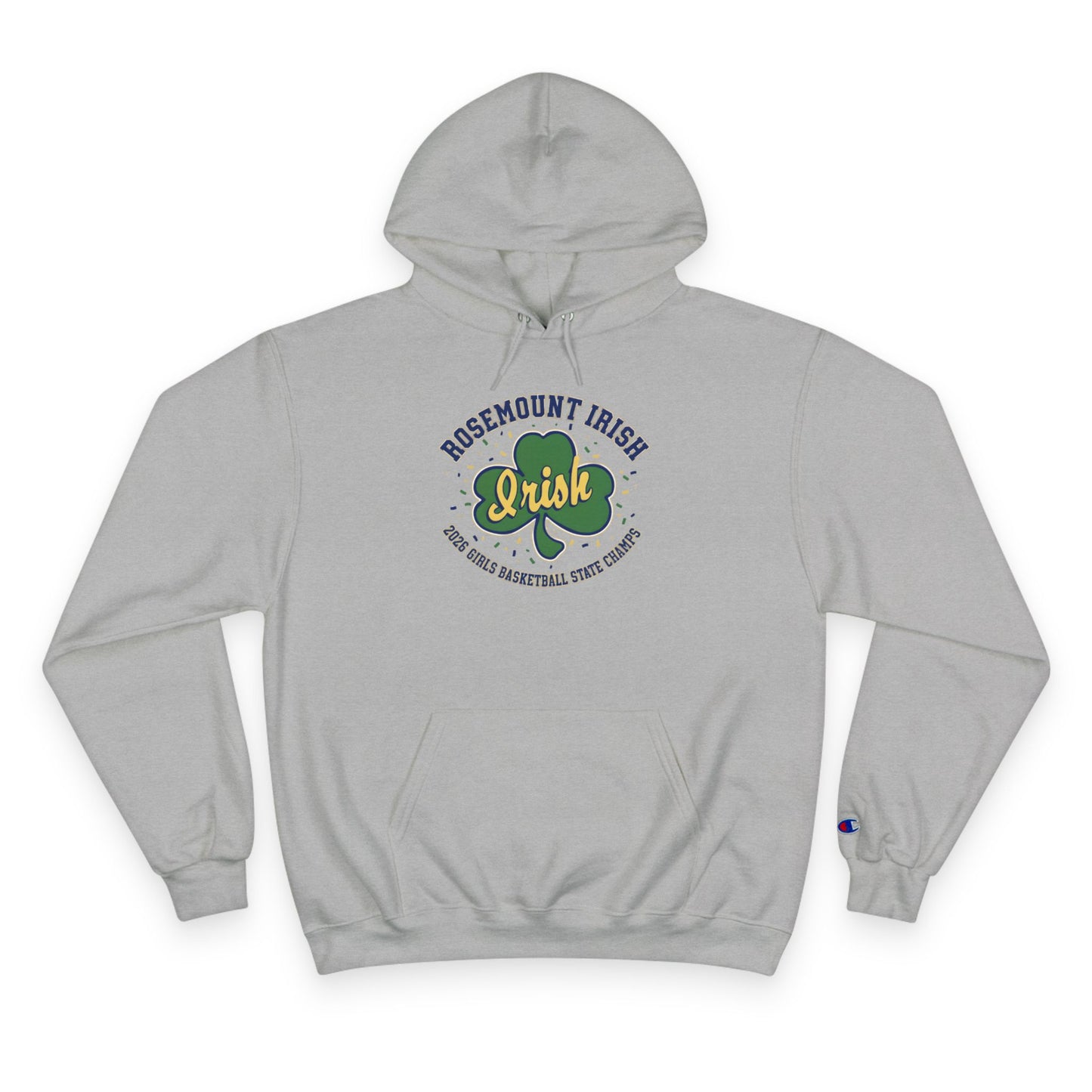 Girls Basketball Championship Hoodie — Rosemount Irish 2026