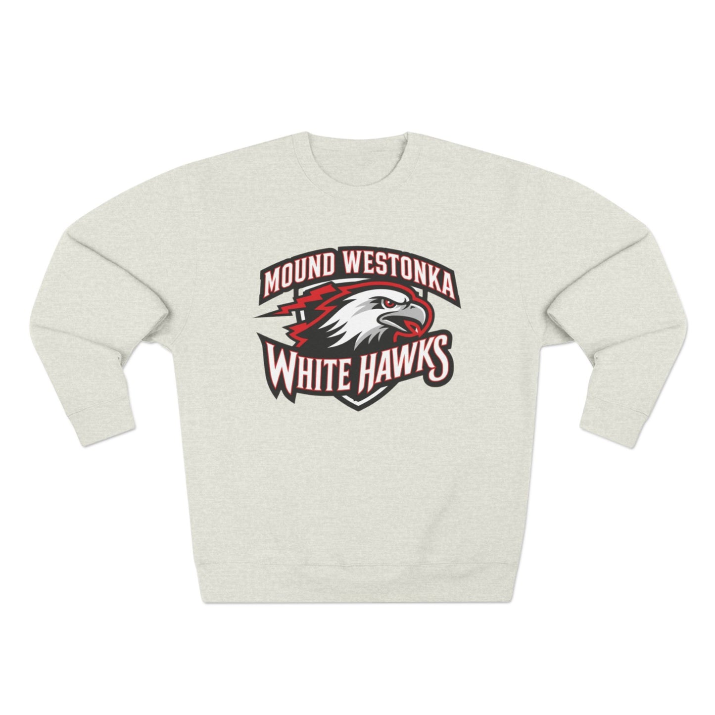 Mound Westonka White Hawks Unisex Crewneck Sweatshirt  - Cozy Everyday Wear