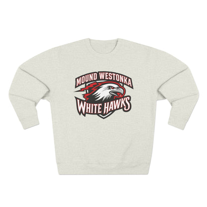 Mound Westonka White Hawks Unisex Crewneck Sweatshirt  - Cozy Everyday Wear