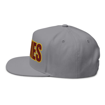 Minneapolis Roosevelt Teddies Embroidered Flat Bill Cap — School Spirit Snapback