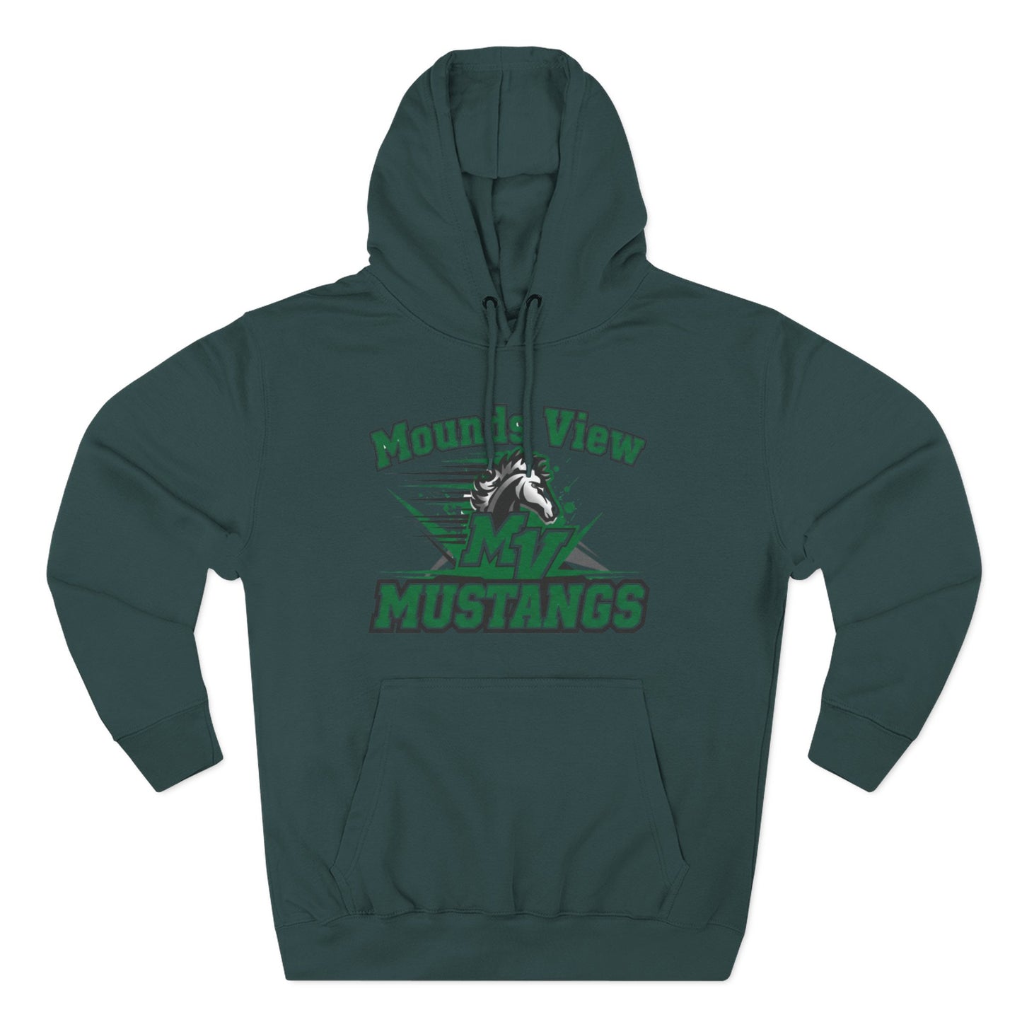 Mounds View Mustangs Three-Panel Fleece Hoodie