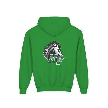 Mounds View Youth Hoodie - MV Mustang Logo Pullover
