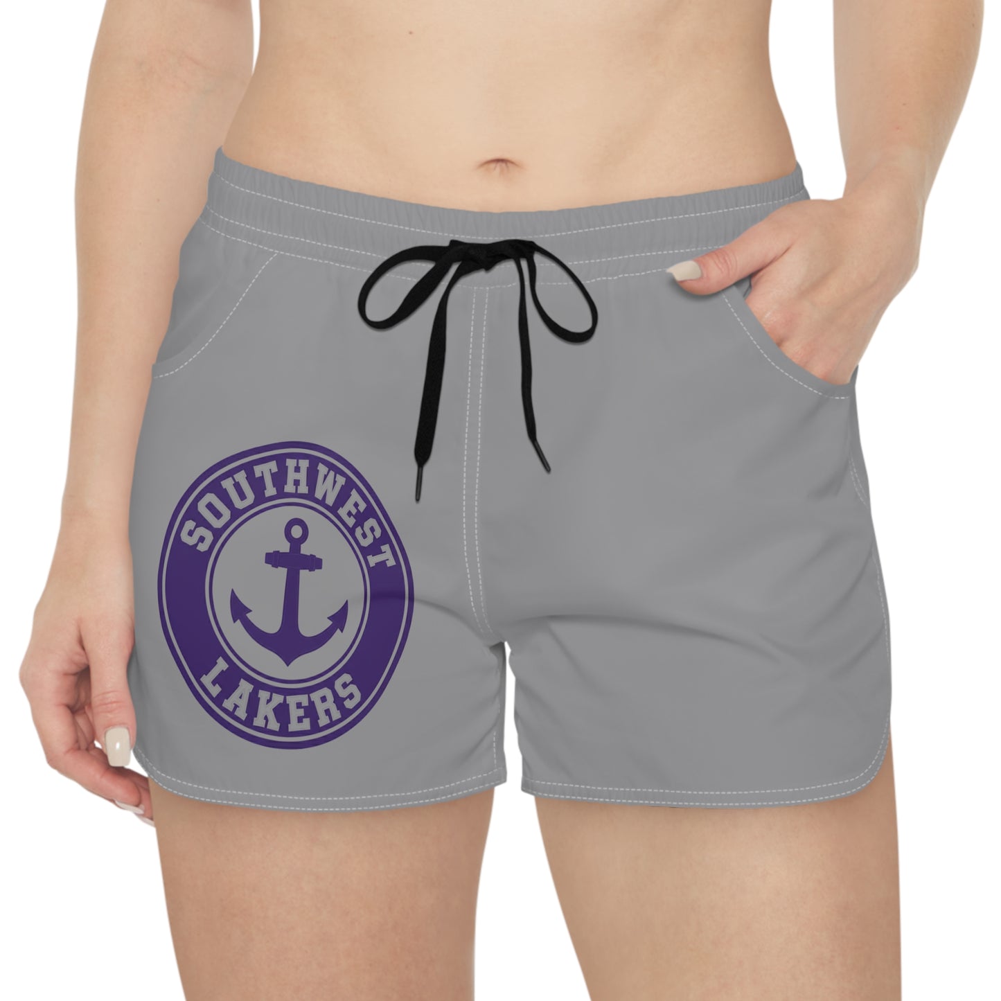 Minneapolis Southwest Lakers Women's Casual Grey Shorts