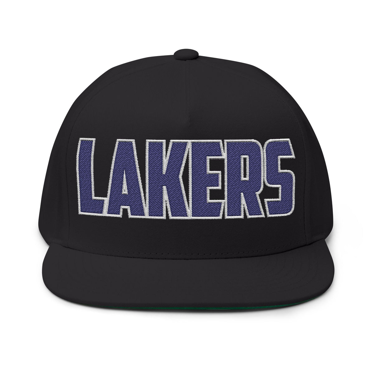 Minneapolis Southwest Lakers Embroidered Flat Bill Cap — Retro Varsity Patch Snapback