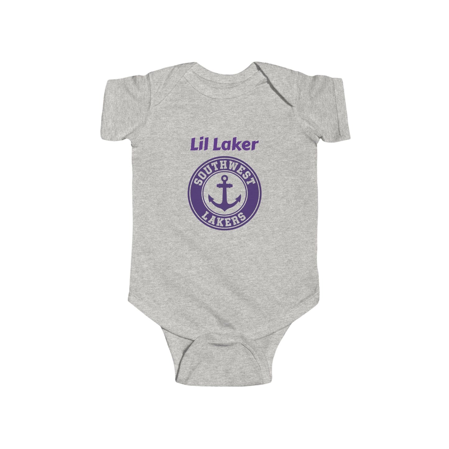 Minneapolis Southwest Cute Infant Bodysuit - Lil Laker Design for Baby Fans