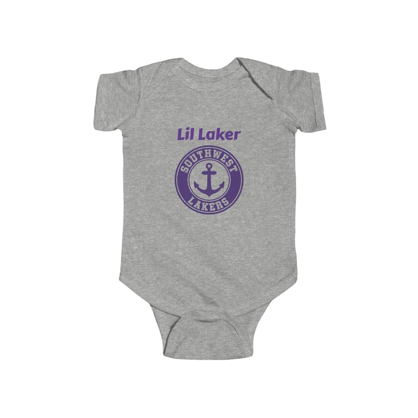 Minneapolis Southwest Cute Infant Bodysuit - Lil Laker Design for Baby Fans