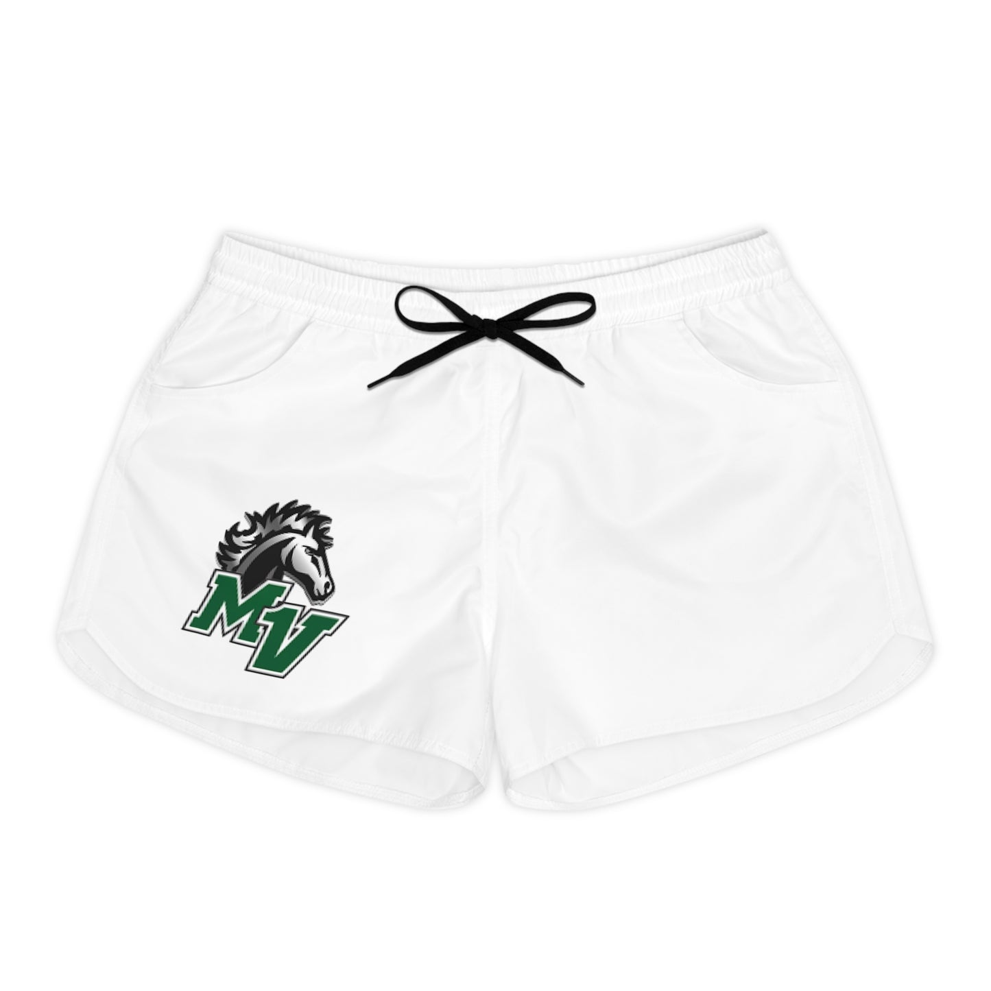 Mounds View Mustangs Women's Casual White Shorts