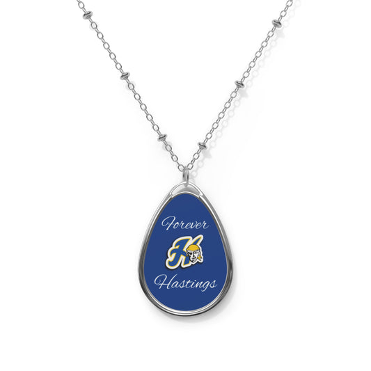 Hastings Raiders "Forever" Oval Pendant Necklace