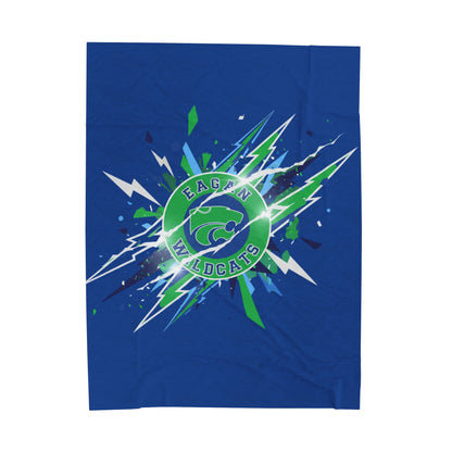 Eagan Wildcats Cozy Velveteen Plush Blanket