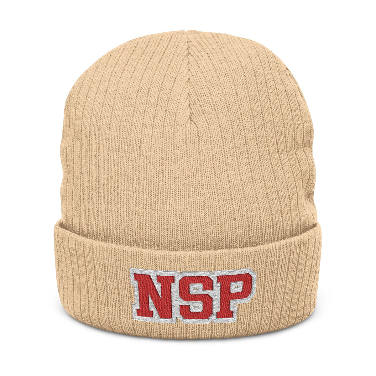 North Saint Paul Polars "NSP" Embroidered Ribbed Knit Beanie
