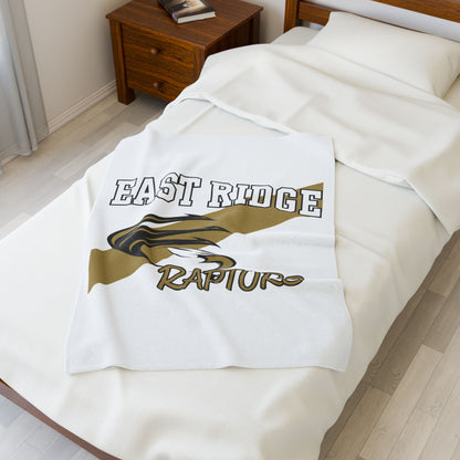 East Ridge Cozy Raptors Velveteen Blanket
