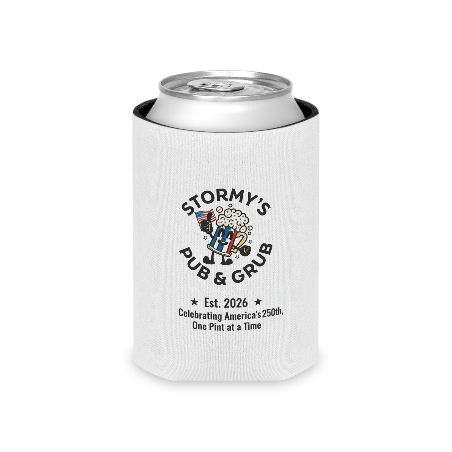 Can Cooler — Stormy’s Pub & Grub 2026 Anniversary Can Cooler (Celebrating America’s 250th)