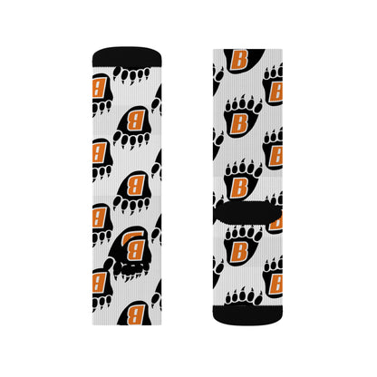 White Bear Bears Sublimation Socks