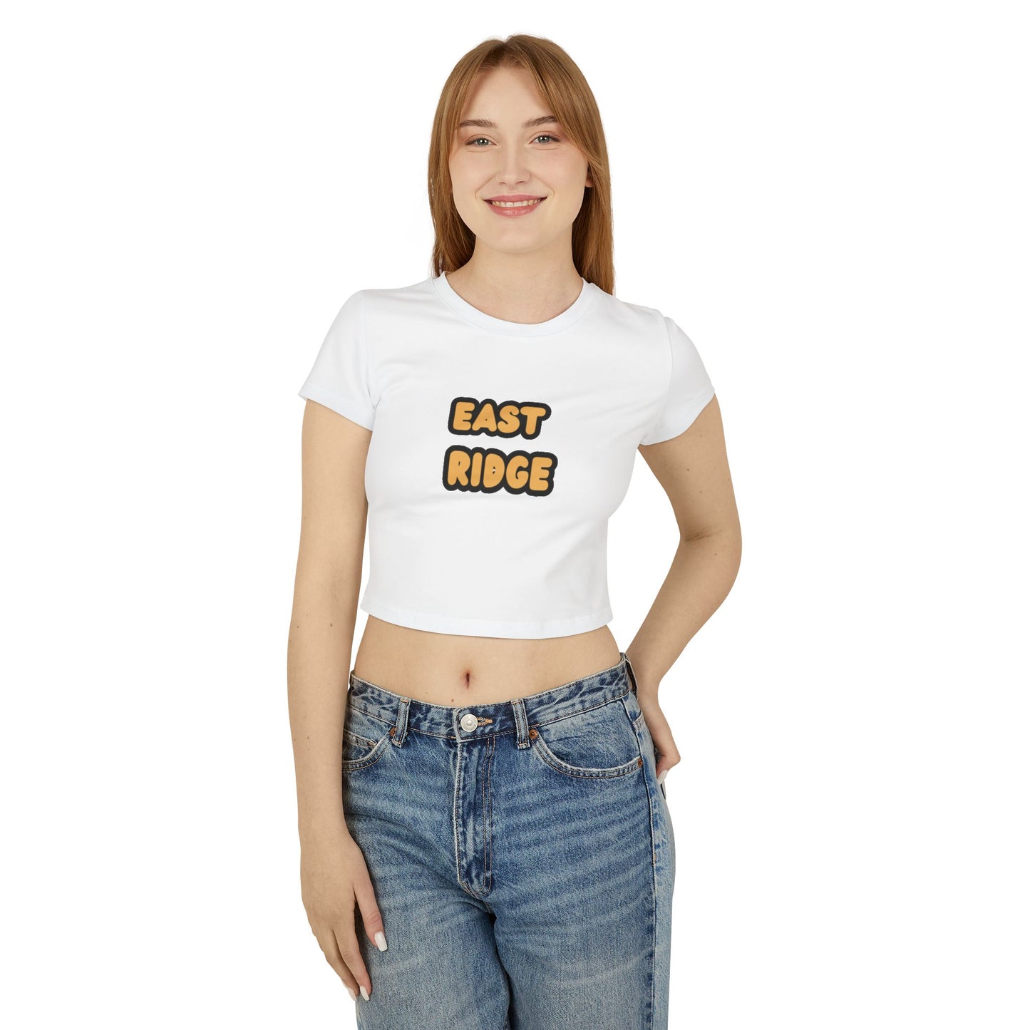 East Ridge Raptors Women’s Baby Tee - Retro Graphic Top for Casual Vibes