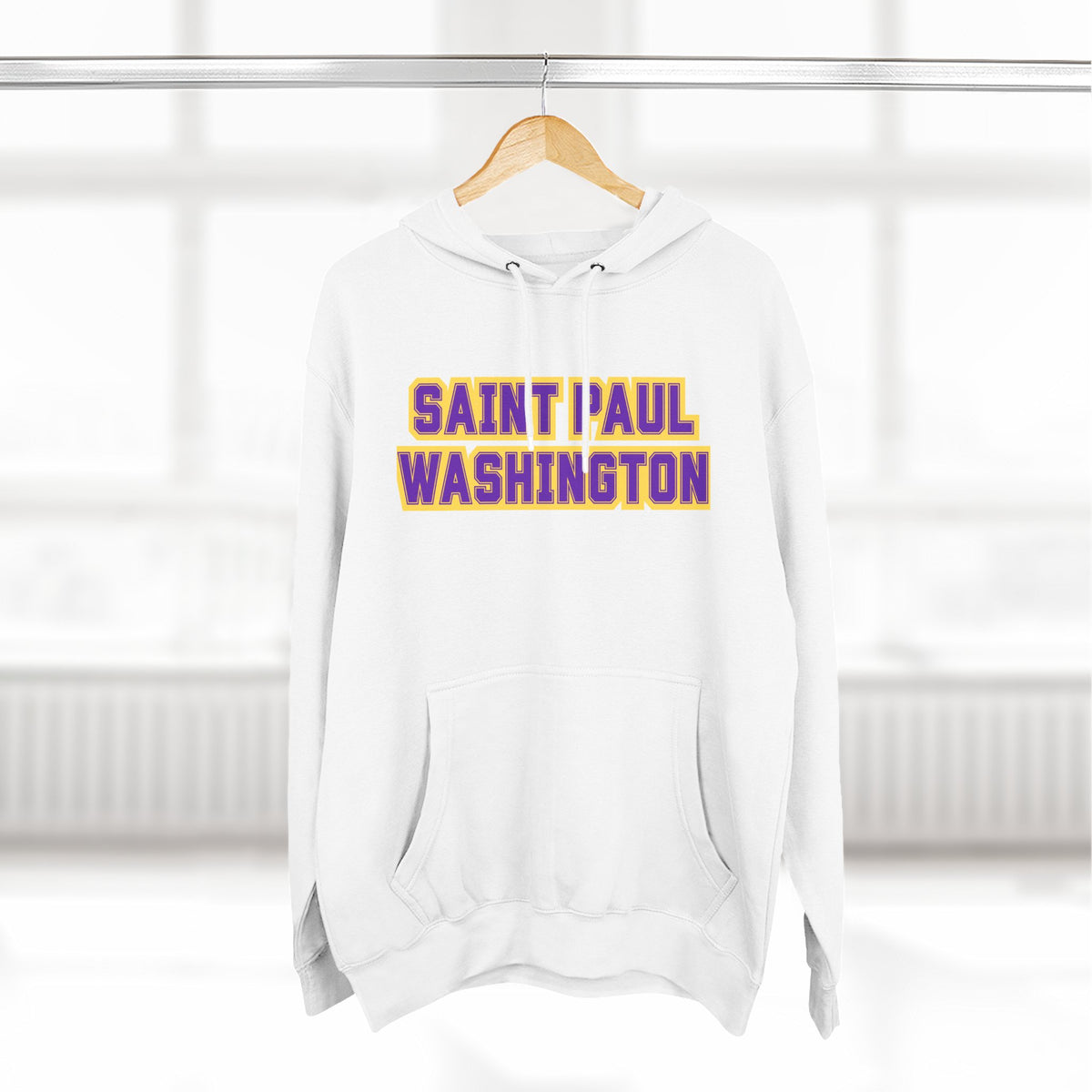 Saint Paul Washington Tech Eagles Hoodie — Collegiate Pullover with Bold Varsity Text