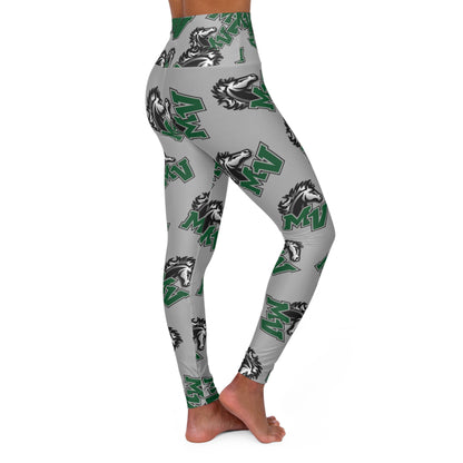 Mounds View Mustangs Trendy High Waisted Leggings