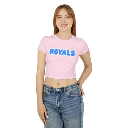 Hopkins Royals Women’s Baby Tee - Retro Graphic Top for Casual Vibes