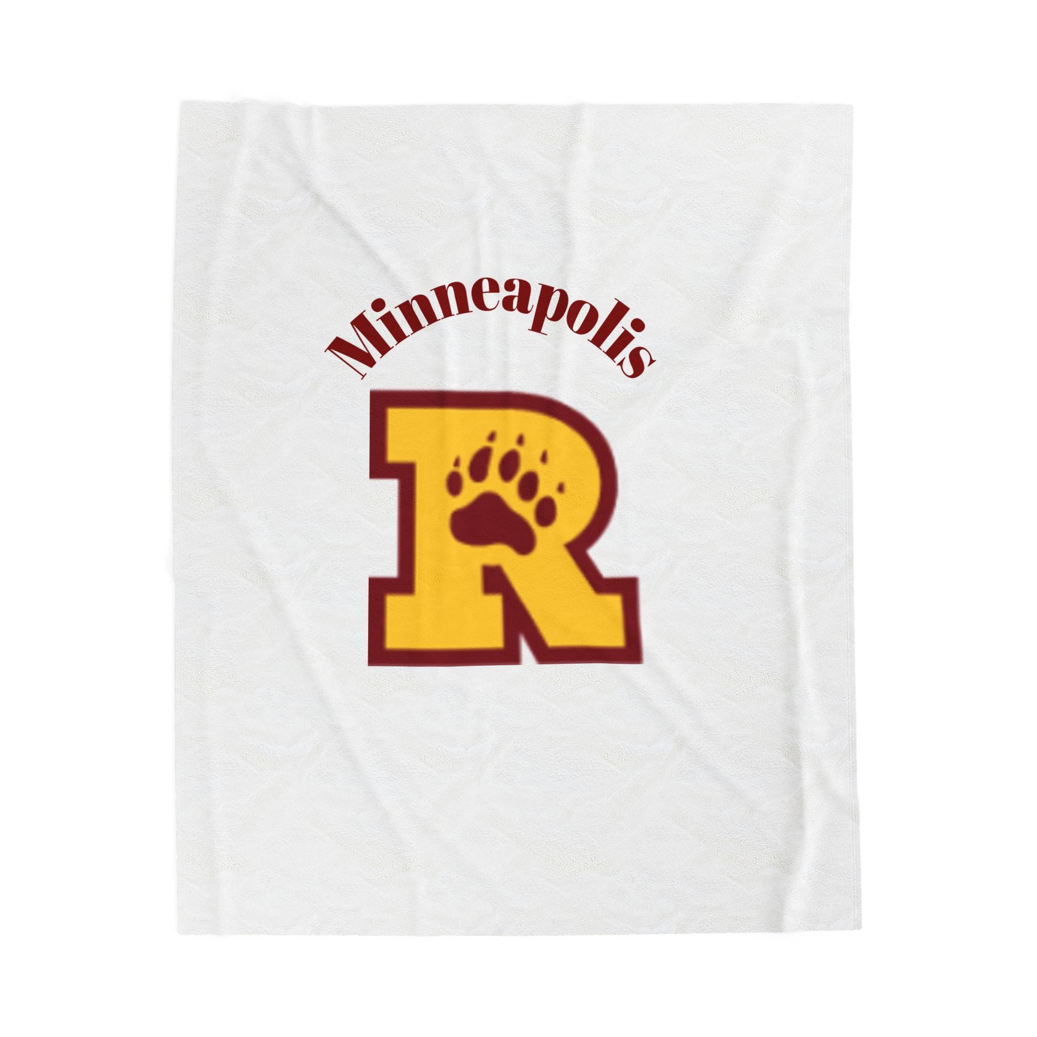 Minneapolis Roosevelt Velveteen Plush Blanket - Cozy Sports Fan Gift