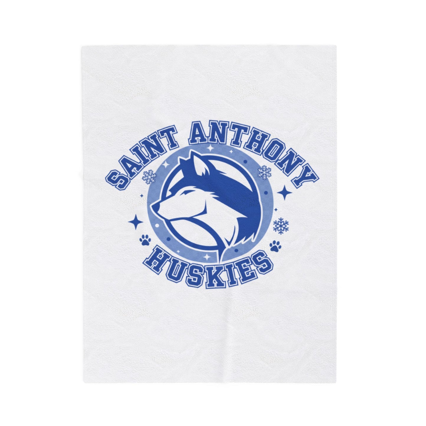 Saint Anthony Huskies Velveteen Plush Blanket