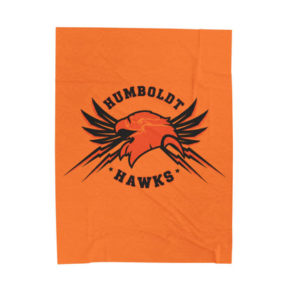 Saint Paul Humboldt Hawks Cozy Velveteen Plush Blanket