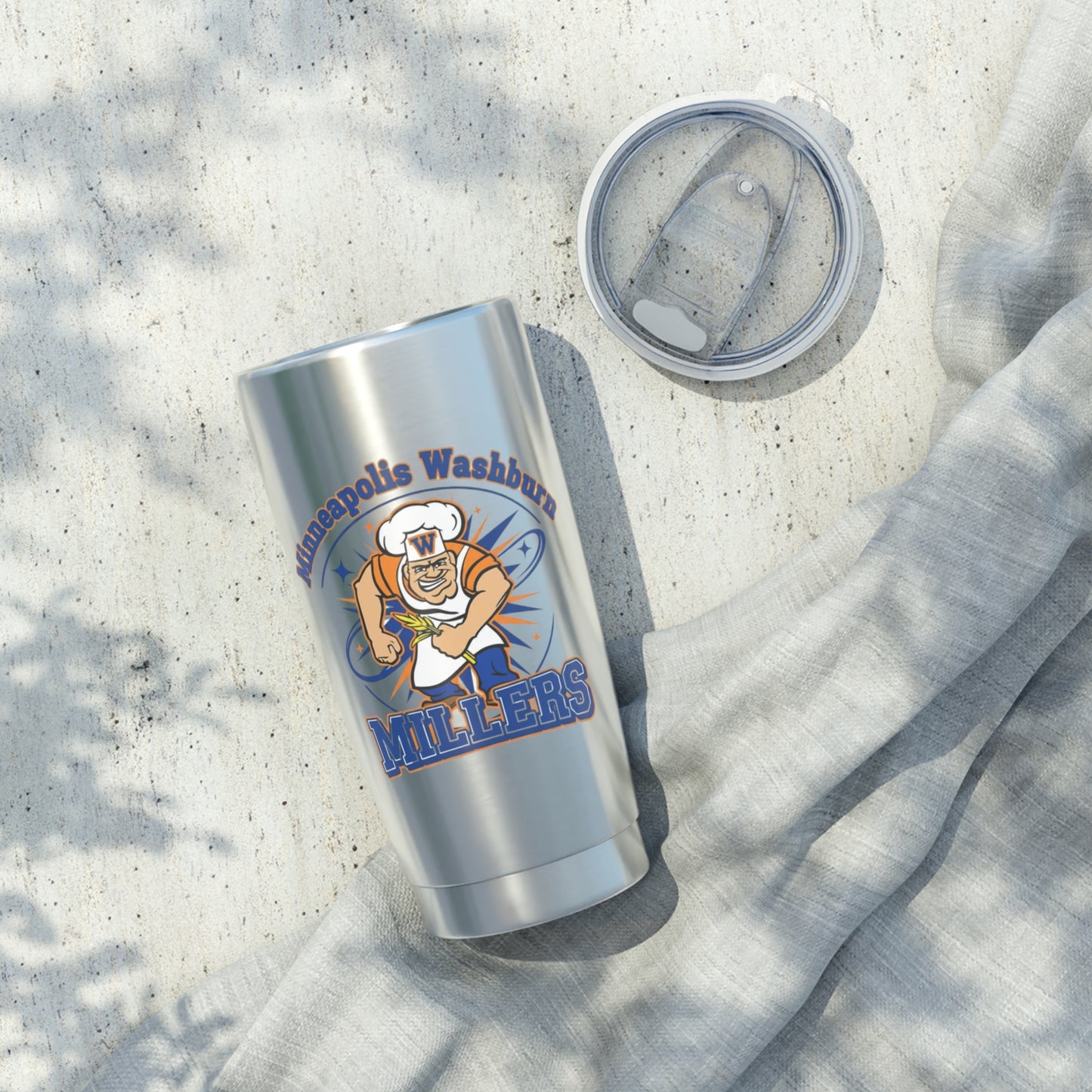 Minneapolis Washburn Millers 20oz Stainless Steel Tumbler - Sports Fan Travel Mug