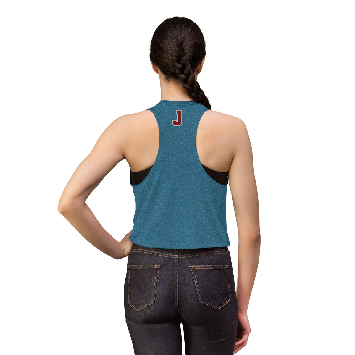 Saint Paul Johnson Governors Crop Top — Retro Script Athletic Women's Tank