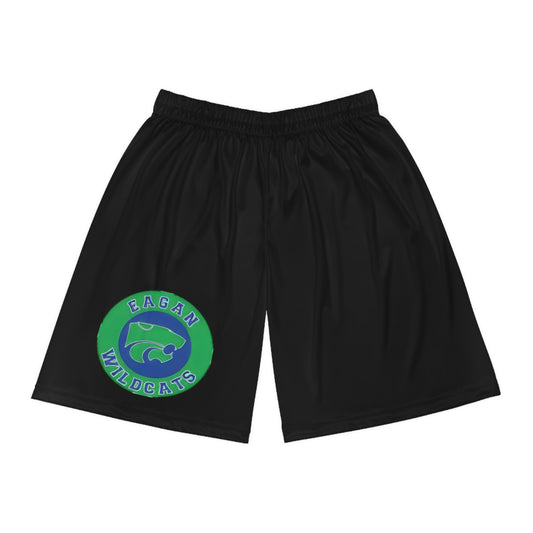 Eagan Wildcats Comfortable Black Basketball Shorts