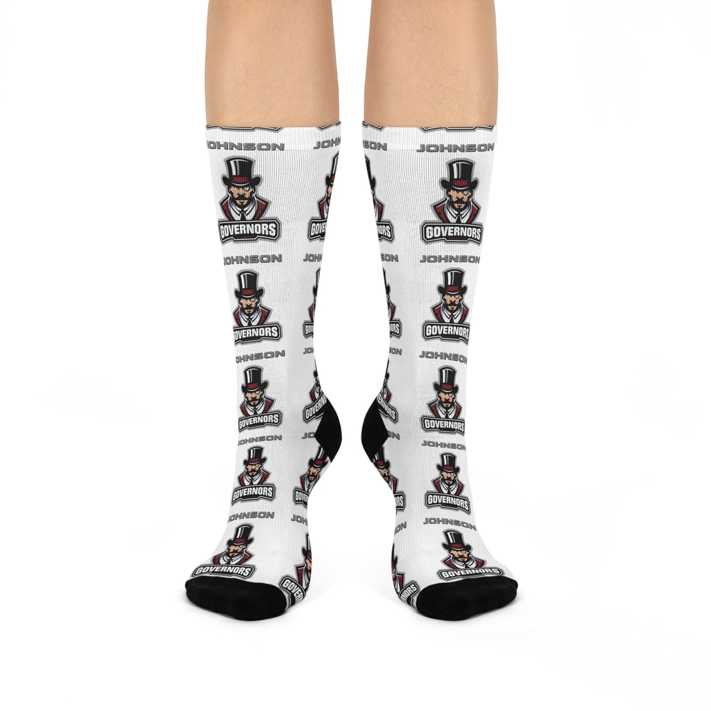 Cushioned Crew Socks with Saint Paul Johnson Governors Design