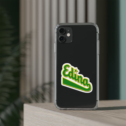 Custom Clear Phone Case with Edina Design - Stylish Protection for Your Smartphone