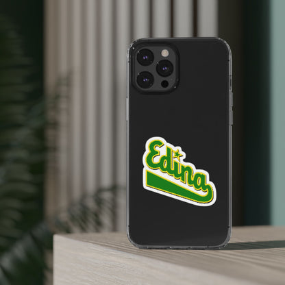 Custom Clear Phone Case with Edina Design - Stylish Protection for Your Smartphone