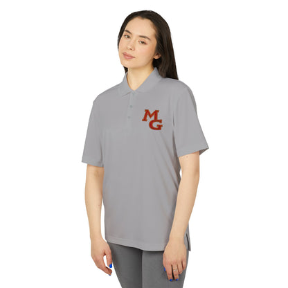 Maple Grove Crimson Embroidered Performance Polo for Unisex - Sports and Casual Wear