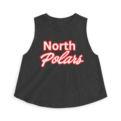 North Polars Crop Top — Retro Script Athletic Women's Tank