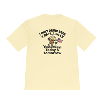 “I Only Drink Beer 3 Days a Week” Patriotic Bar Shirt