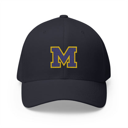 Mahtomedi Zephyrs "M" Embroidered Cap - Structured Baseball Hat