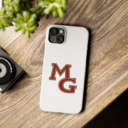 Maple Grove Crimson Slim Phone Case - Stylish Custom Cover for Daily Protection