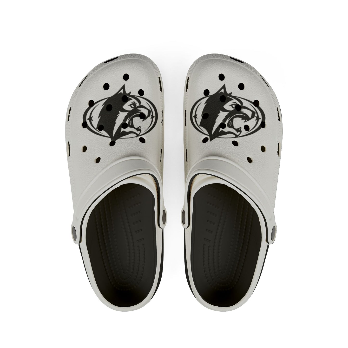 Roseville Raiders EVA Foam Clogs with Wolf Design - Comfortable Summer Footwear