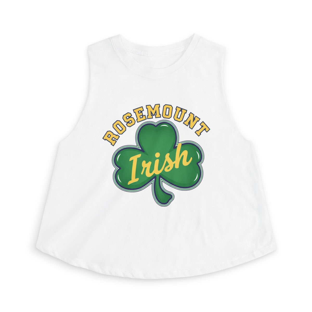 Rosemount Irish Crop Top — Retro Script Athletic Women's Tank