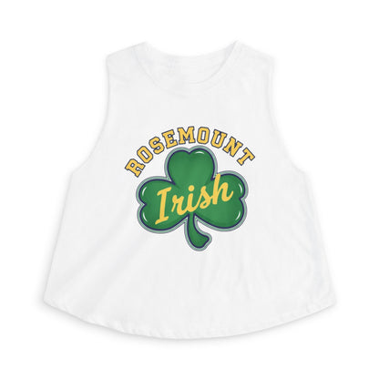 Rosemount Irish Crop Top — Retro Script Athletic Women's Tank