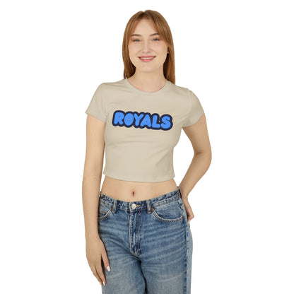 Hopkins Royals Women’s Baby Tee - Retro Graphic Top for Casual Vibes