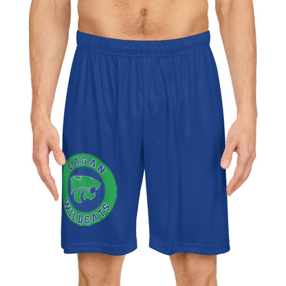 Eagan Wildcats Blue Men's Basketball Shorts - Comfortable Athletic Wear